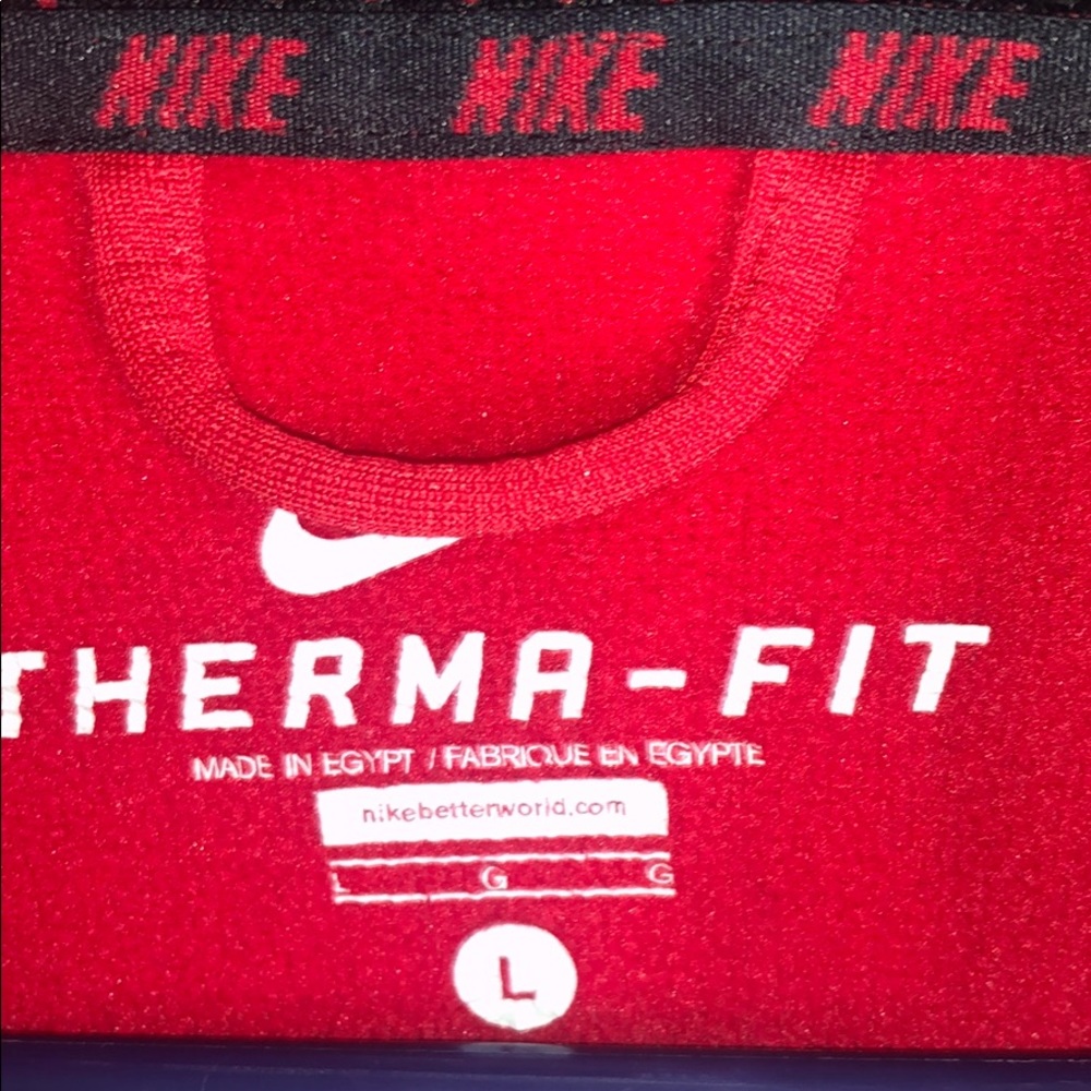 Nike Red Sweatshirt Pullover Hoodie Graphic - Picture 3 of 5